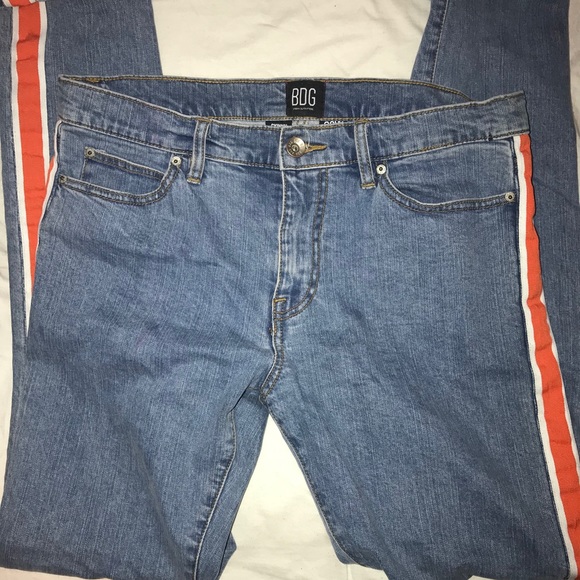 Urban Outfitters Other - BDG Orange striped  jeans size 32x30